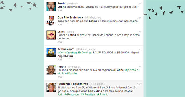 Imagen de algunos de los tweets m&aacute;s ingeniosos que se pueden leer en Twitter.