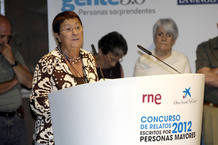 Luisa Horno, ganadora del IV Premio de Relatos Escritos por Personas Mayores