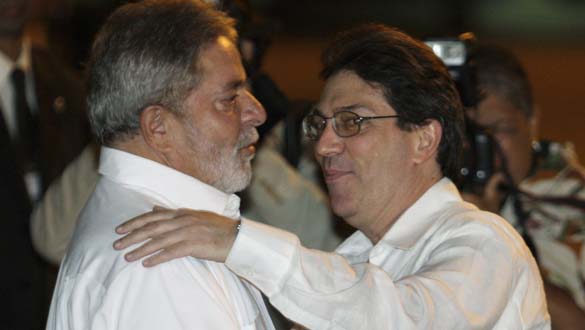 El presidente brasile&ntilde;o ha sido recibido esta mana&ntilde;a por el ministro de Relaciones Exteriores cubano