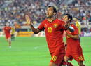 El macedonio Pandev llev&oacute; la sorpresa al electr&oacute;nico de Skopje con dos goles.