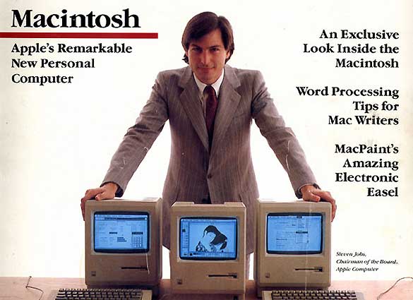 Ejemplar de la revista MacWorld en 1984, a&ntilde;o de la presentaci&oacute;n del primer Macintosh