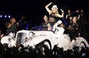 U.S. singer Madonna performs on stage during her 
