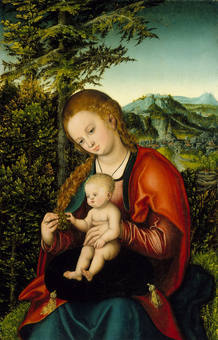 'Madonna con ni&ntilde;o' de Lucas Cranach, una de las obras expoliadas por los nazis que se exhiben en el MAK de Viena.