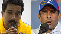 Ir al Video&nbsp;Maduro y Capriles se acusan de promover la violencia postelectoral que deja ya siete muertos