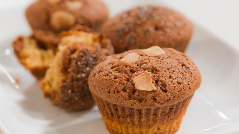 Saber Cocinar - Postres - Magdalenas dos colores y dos sabores