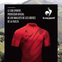Maillot oficial del l&iacute;der de la Vuelta a Espa&ntilde;a 2012.