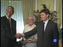 Ir al Video&nbsp;Mandela visit&oacute; Espa&ntilde;a por primera vez en 1991