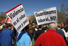 MANIFESTACI&Oacute;N EN MADRID CONTRA LA REFORMA LABORAL