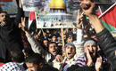 Manifestaci&oacute;n contra Israel en Am&aacute;n, la capital de Jordania. Protestan en el 