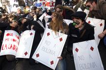 MANIFESTACI&Oacute;N CONTRA EL PLAN BOLONIA