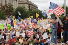 MANIFESTACI&Oacute;N CONTRA REFORMA SANITARIA EN WASHINGTON DC