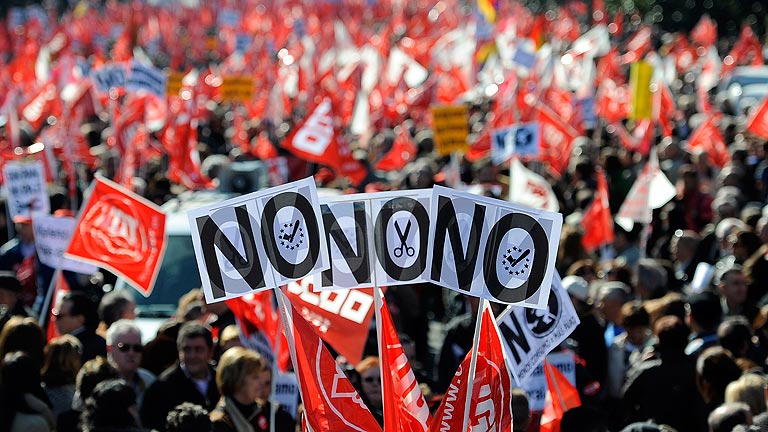 Manifestaci&oacute;n en Madrid contra la reforma laboral