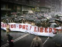 Manifestación tras el asesinato del ingeniero José María Ryan, en 1981 Manifestación tras el asesinato del ingeniero José María Ryan, en 1981
