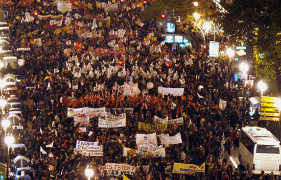 Manifestaci�n en Valencia