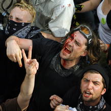 MANIFESTANTES CONTRA LA OTAN Y LA POLICÍA SE ENFRENTAN EN LAS CALLES DE CHICAGO MANIFESTANTES CONTRA LA OTAN Y LA POLICÍA SE ENFRENTAN EN LAS CALLES DE CHICAGO