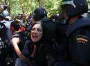 Una mujer herida opr la Polic&iacute;a