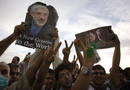 Manifestantes durante una reuni&oacute;n en apoyo de Mousavi, en Tehran.