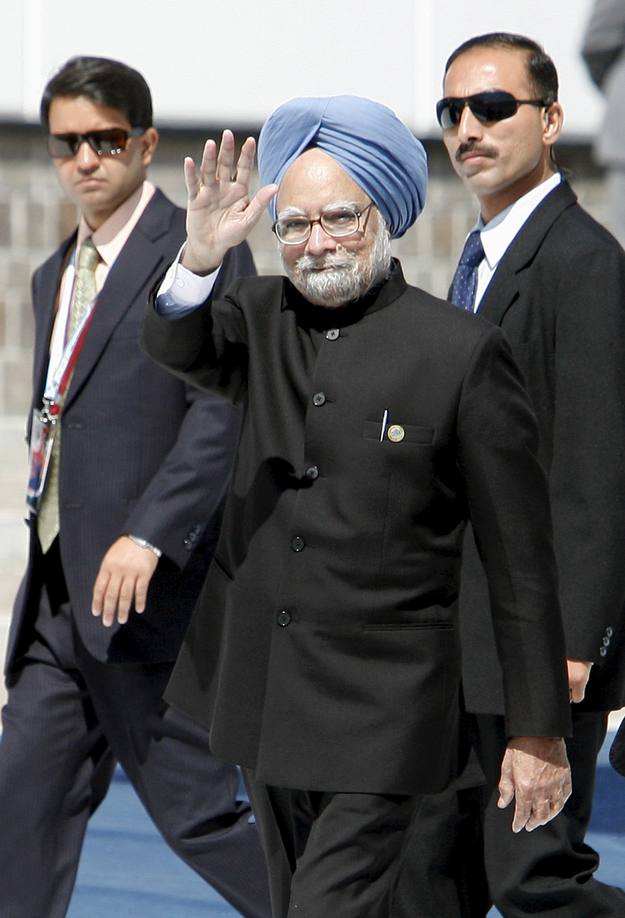 Manmohan Singh en la cumbre del G-8