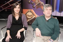 La pianista Mar&iacute;a Orejana junto al compositor Ram&oacute;n Paus
