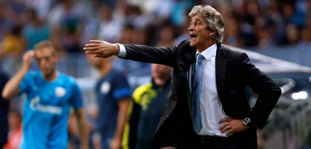 Manuel Pellegrini, entrenador del M&aacute;laga CF, en el partido ante el Zenit de San Petersburgo