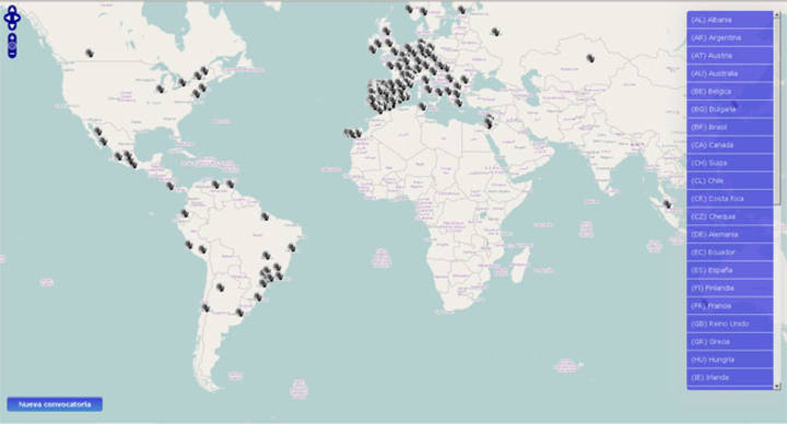 Mapa de las protestas previstas en el mundo el 12M