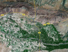 Mapa de la zona en la que ha tenido lugar el ataque