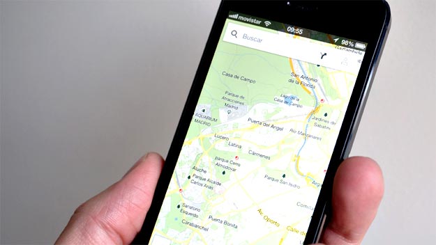 Imagen de los mapas de Google que ya est&aacute;n disponibles para iPhone.