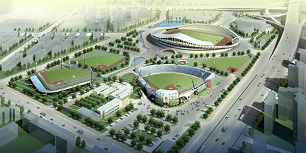 Maqueta del Estadio de S&oacute;ftbol de Fengtai