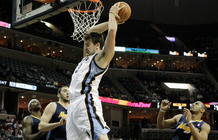 Marc Gasol, l&iacute;der indiscutible en su equipo, los Grizzlies de Memphis.