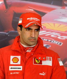 Marc Gen&eacute;, piloto de pruebas de Ferrari.