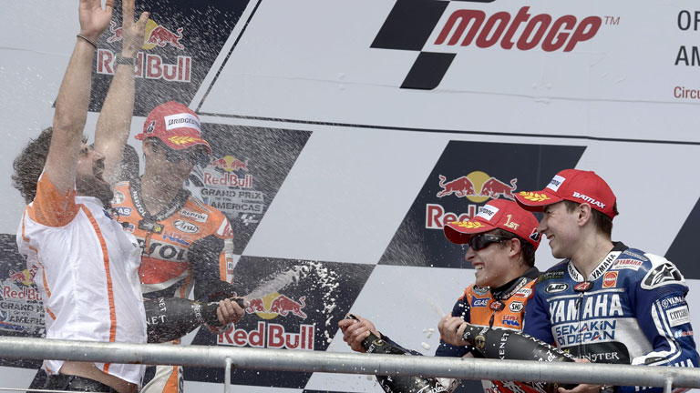 Marc M&aacute;rquez, feliz pero prudente: "Lorenzo y Pedrosa son favoritos"