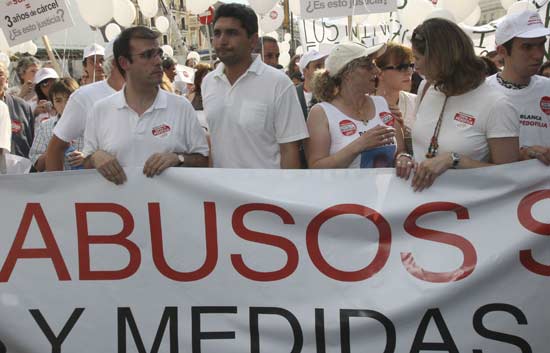 Marcha contra la pederastia en Madrid