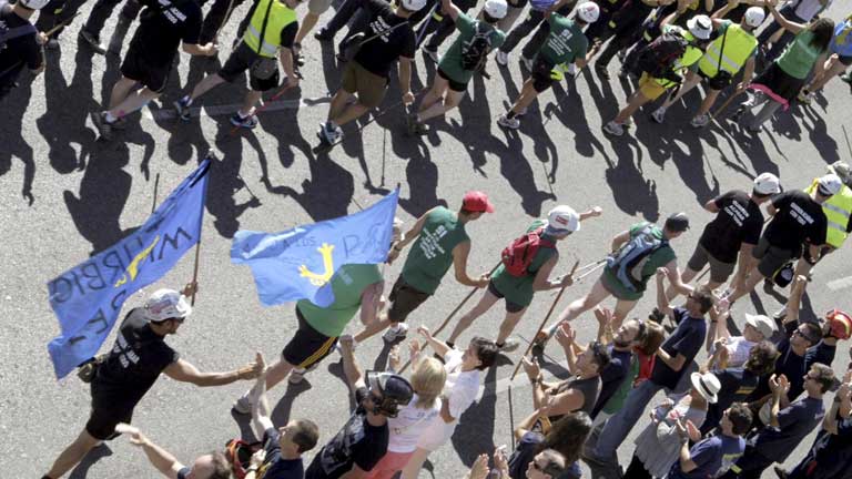La llamada "marcha negra" de los mineros se acerca a Madrid