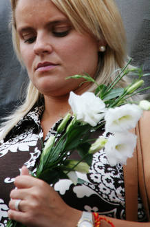 Maria del Mar Blanco, sister of murdered Miguel Angel Blanco, attends demonstration in Madrid Maria del Mar Blanco, sister of murdered Miguel Angel Blanco, attends demonstration in Madrid