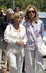 Maria Teresa Campos y Silvia Tortosa en el entierro del presentador Jos&eacute; Luis Uribarri.