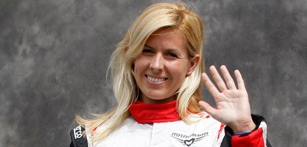 Mar&iacute;a de Villota, piloto del equipo de f&oacute;rmula 1 Marussia