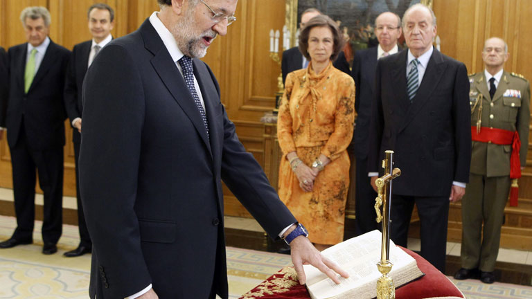 Mariano Rajoy jura el cargo como presidente del Gobierno