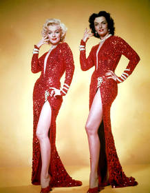 Marilyn Monroe y Jane Russell en 'Los caballeros las prefieren rubias'