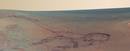 Las huellas dejadas por el veh&iacute;culo de la NASA durante sus exploraciones
