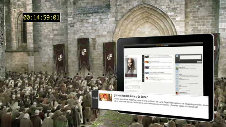 As&iacute; funciona el second screen de 'Isabel': M&aacute;s Isabel