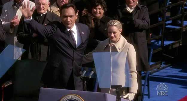 Matt Santos (Jimmy Smits) toma posesi&oacute;n como presidente de EE.UU en la ficci&oacute;n