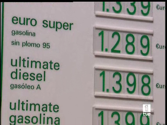 M&aacute;ximo hist&oacute;rico del gas&oacute;leo y la gasolina