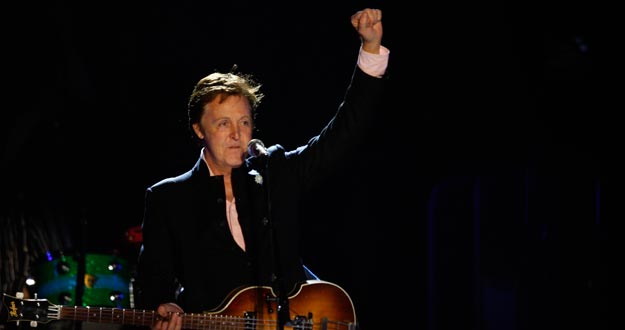 McCartney, durante un concierto en Tel Aviv