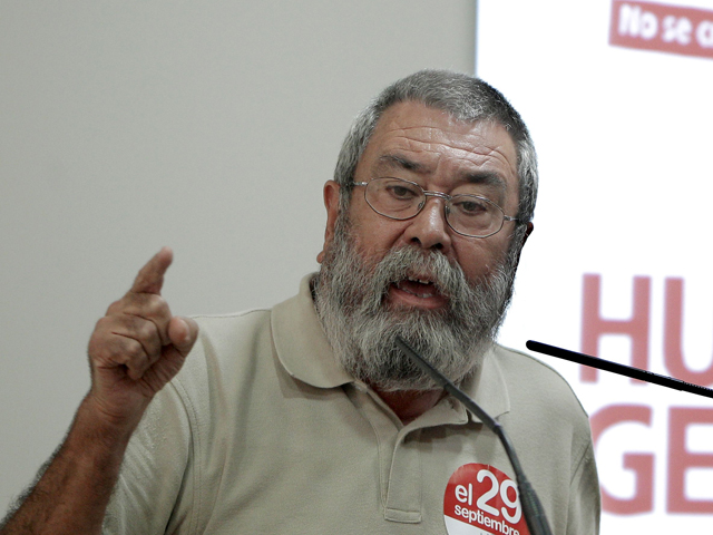 C&aacute;ndido M&eacute;ndez aboga por un cambio en las pol&iacute;ticas del gobierno tras la huelga del 29-S