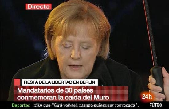 Merkel: 'La victoria de la libertad debe defenderse cada d&iacute;a'