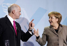 Merkel y Papandreu Merkel y Papandreu