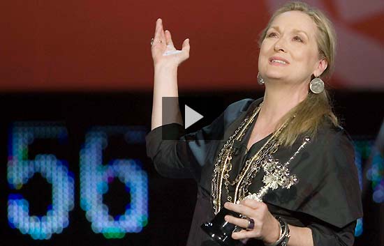 Meryl Streep recibe el Donostia