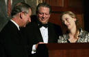 Britains Prince of Wales is presented Global Environmental Citizen Award By Al Gore and Meryl Streep in New York