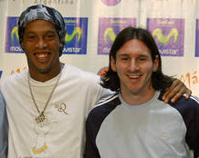 Messi y Ronaldinho