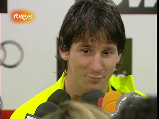 Messi y los trabajos del Bar&ccedil;a